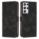 For Samsung Galaxy S21 Ultra 5G Dream Triangle Leather Phone Case with Long Lanyard