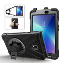 For Samsung Galaxy Tab Active 2 8.0 T390/T395/T397 Shockproof Colorful Silicone + PC Protective Case with Holder & Hand Grip Strap & Pen Slot