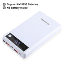 HAWEEL 6 x 18650 Battery 24W Fast Charge Power Bank Box Case with Display