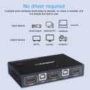 AM-KM201 4K Ultra HD Metal Case 2 In 1 Out HDMI KVM Switch