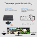 AM-KM201 4K Ultra HD Metal Case 2 In 1 Out HDMI KVM Switch