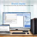 AM-KM201 4K Ultra HD Metal Case 2 In 1 Out HDMI KVM Switch