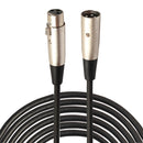 3-Pin XLR Male to XLR Female MIC Shielded Cable Microphone Audio Cord