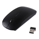 2.4GHz Wireless Ultra-thin Laser Optical Mouse with USB Mini Receiver, Plug and Play(White)