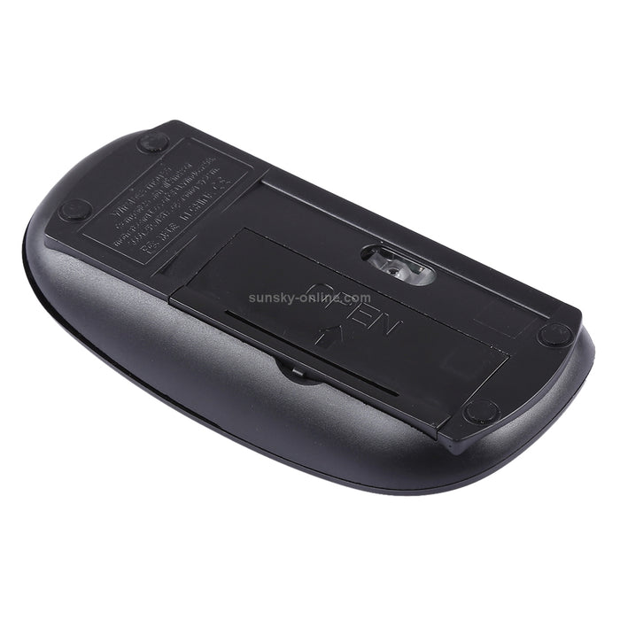 2.4GHz Wireless Ultra-thin Laser Optical Mouse with USB Mini Receiver, Plug and Play(White)
