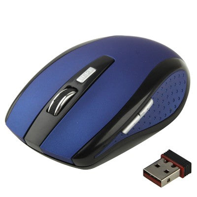 2.4 GHz 800~1600 DPI Wireless 6D Optical Mouse with USB Mini Receiver, Plug and Play, Working Distance up to 10 Meters