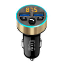 Halo Car MP3 Bluetooth Player Car Charger Car FM Transmitter 3.1A Car Charger(Elegant Black)