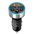 Halo Car MP3 Bluetooth Player Car Charger Car FM Transmitter 3.1A Car Charger(Elegant Black)