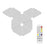 Set Triangle Splicing Intelligent Sound Control Quantum Light Atmosphere Lighting With Remote Control, US Plug (WiFi Model)