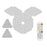 Set Triangle Splicing Intelligent Sound Control Quantum Light Atmosphere Lighting With Remote Control, US Plug(Bluetooth Model)