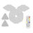 Set Triangle Splicing Intelligent Sound Control Quantum Light Atmosphere Lighting With Remote Control, US Plug (WiFi Model)