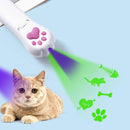Pet Projection Toy USB Rechargeable LED Pattern Projector Cat Teaser Interactive Toys