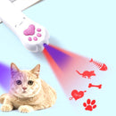 Pet Projection Toy USB Rechargeable LED Pattern Projector Cat Teaser Interactive Toys