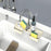 Silicone Drainage Mat Splash-Proof Silicone Pad Kitchen Bath Faucet Drainage Basket