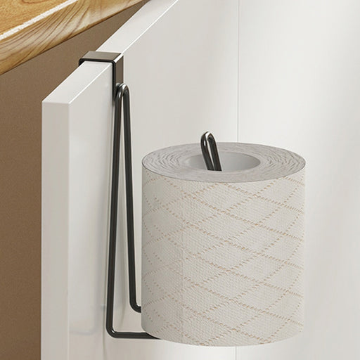 Bathroom Paper Towel Rack Wall Mounted Shelf Bathroom No-Punch Tissue Hook