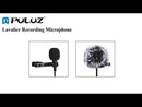 PULUZ 1.5m 8 Pin Jack Lavalier Wired Condenser Recording Microphone
