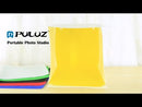 PULUZ 30cm Folding Portable Ring Light Board Photo Lighting Studio Shooting Tent Box Kit with 6 Colors Backdrops (Black, White, Yellow, Red, Green, Blue), Unfold Size: 31cm x 31cm x 32cm