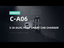 JOYROOM Mini Dual-port Fast Charging Smart Car Charger [C-A06 3.1A]
