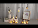 Cubic Triangle LED Electronic Candle Lights Pyramid Party Atmosphere Decoration Lamps