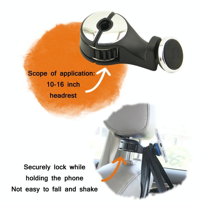 2 PCS Car Multifunctional Rear Headrest Hook