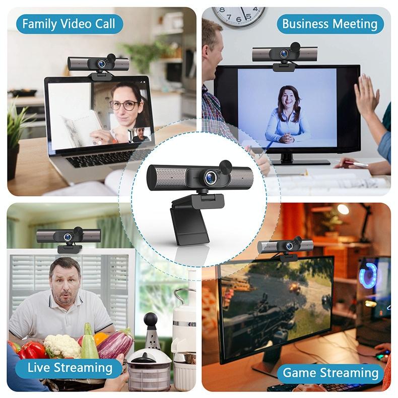 HY33 1080P HD USB Computer Webcam, Type:without Speaker(Black)