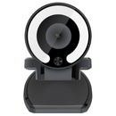 Landshine 90 Degree Wide-angle 2K USB Autofocus Computer Live Beauty HD Camera with Ring Light