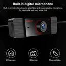 K04 2K 4MP USB 2.0 Drive-free Clip-on Computer Conference Camera with Holder, Cable Length: 1.5m