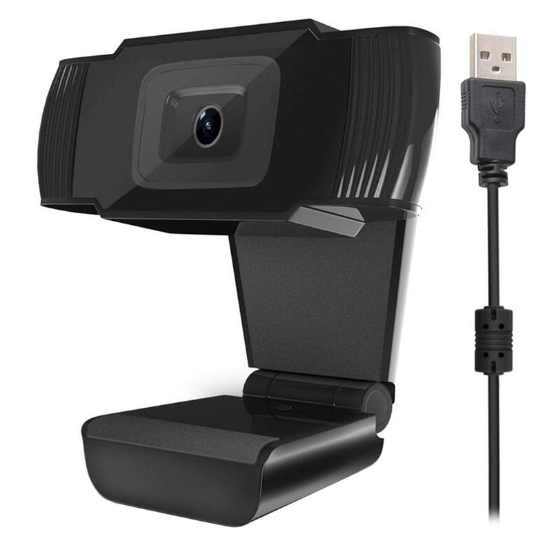 HXSJ A870 480P Pixels HD 360 Degree WebCam USB 2.0 PC Camera with Microphone for Skype Computer PC Laptop, Cable Length: 1.4m(Black)