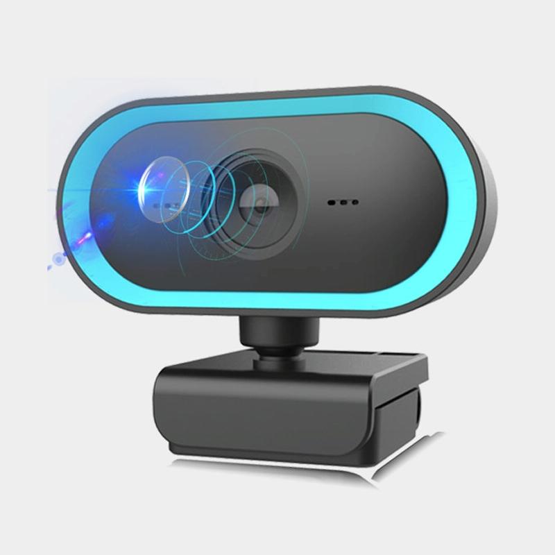 C11 2K Picture Quality HD Without Distortion 360 Degrees Rotate Built-in Microphone Sound Clear Webcams with Tripod(Blue)