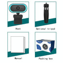 C11 2K Picture Quality HD Without Distortion 360 Degrees Rotate Built-in Microphone Sound Clear Webcams with Tripod(Blue)