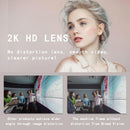 C11 2K Picture Quality HD Without Distortion 360 Degrees Rotate Built-in Microphone Sound Clear Webcams with Tripod(Blue)