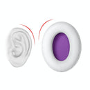 1 Pair Headset Earmuffs For Kingston HyperX Cloud II / Silver / Alpha / Flight / Stinger, Colour: White+Purple Lambskin