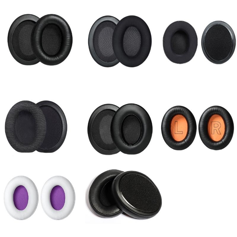 1 Pair Headset Earmuffs For Kingston HyperX Cloud II / Silver / Alpha / Flight / Stinger, Colour: Black Splicing