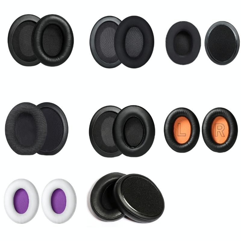 1 Pair Headset Earmuffs For Kingston HyperX Cloud II / Silver / Alpha / Flight / Stinger, Colour: Black Skin-like