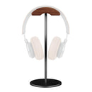 020 Walnut Aluminum Alloy Display Holder for Headset(Black)