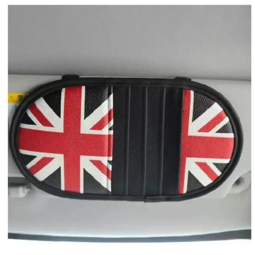 UK Flag Pattern Folding Multifunctional Car CD Clip / Visor Storage Bag