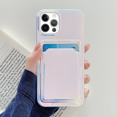 Colorful TPU Protective Case with Card Slot For iPhone 11