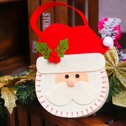 Creative Cartoon New Style Christmas Decoration Santa Gift Bag, Non-woven Fabric Apple Gifts Handbags