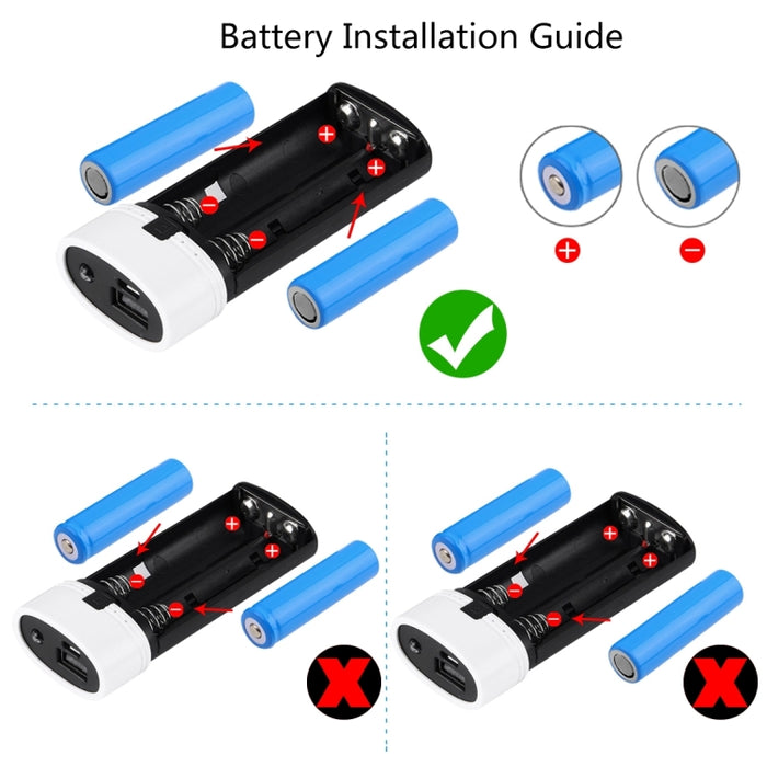 Power Bank Shell Box with USB Output & Indicator