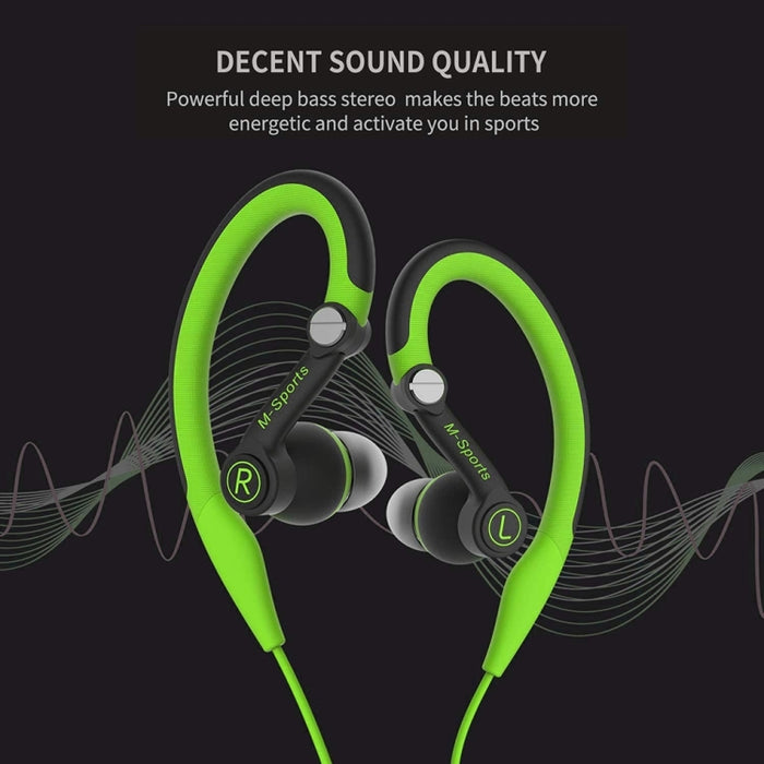 Mucro MB-232 Ear hook Wired Stereo Headphones for Jogging Gym