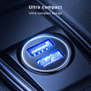 Mini Dual-port Fast Charging Smart Car Charger 