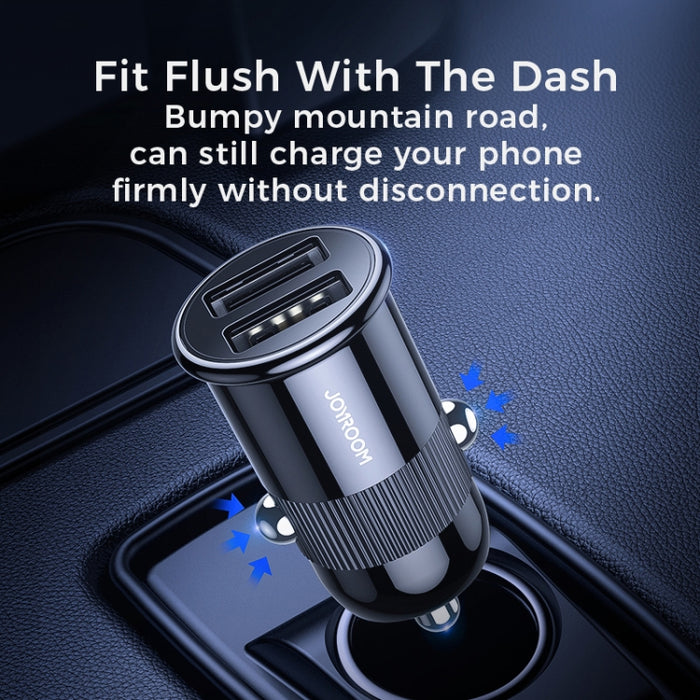 Mini Dual-port Fast Charging Smart Car Charger 