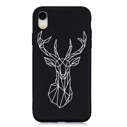 Elk Painted Pattern Soft TPU Case for iPhone XR