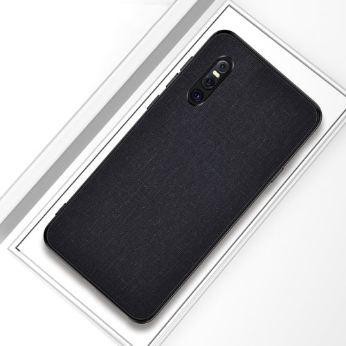 Shockproof Cloth Texture PC+ TPU Protective Case for Vivo X27(Black)