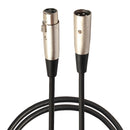 3-Pin XLR Male to XLR Female MIC Shielded Cable Microphone Audio Cord