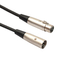 3-Pin XLR Male to XLR Female MIC Shielded Cable Microphone Audio Cord