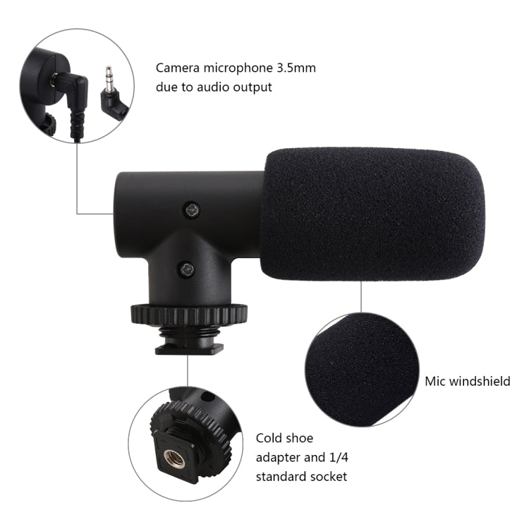 PULUZ 3.5mm Stereo Recording Microphone