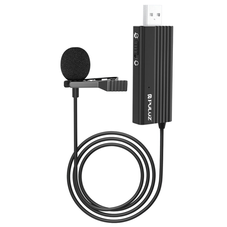PULUZ USB Clip-on Wired Lapel Microphone