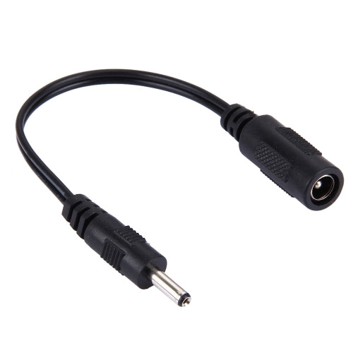 5.5 x 2.1mm DC Female to 3.5 x 1.35mm DC Male Power Connector Cable for Laptop Adapter, Length: 15cm(Black)