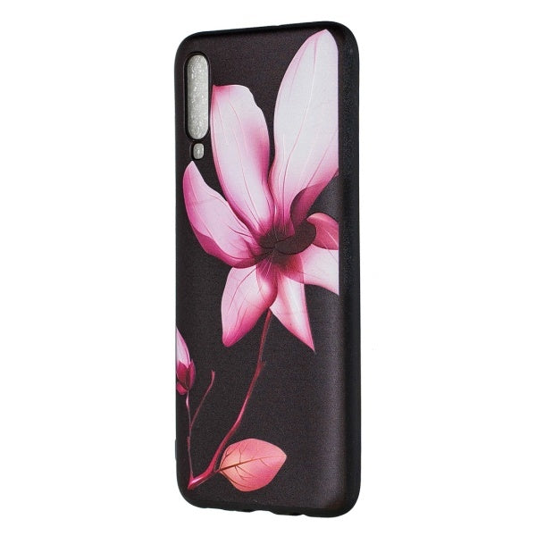 Embossed Painted Lotus Pattern TPU Case for Galaxy A70